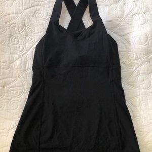 Black Lululemon Workout Tank